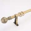 28mm antique brass single stainless steel curtain rod with accessories in stock