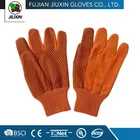 JX68B208 Made In China Comfortable Orange drill cotton security gloves