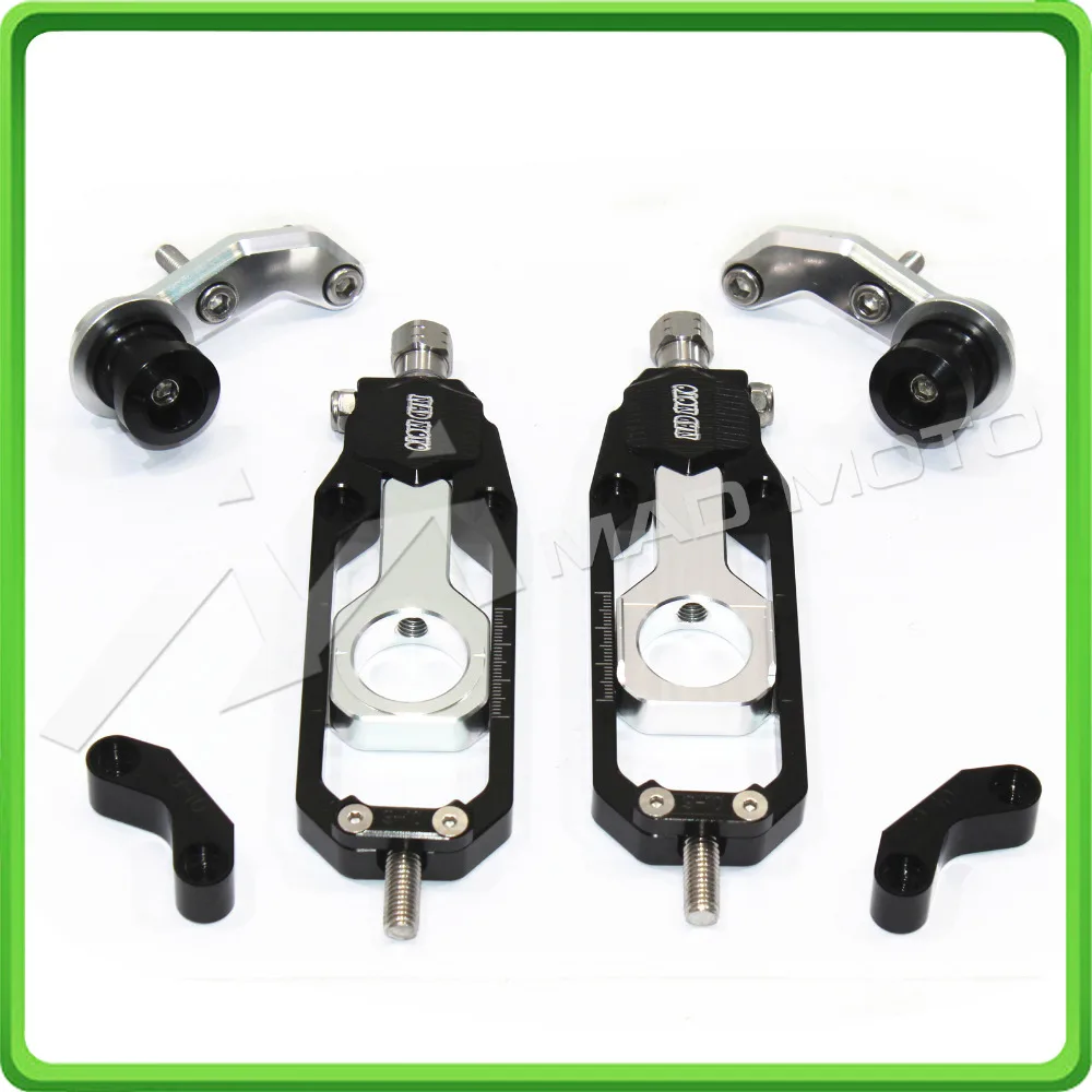 Chain Tensioner Adjuster with bobbins for HONDA CBR 1000 RR CBR1000RR 2008 2009 2010 2011 2012 2013 2014 2015 2016 Black&Silver (12)