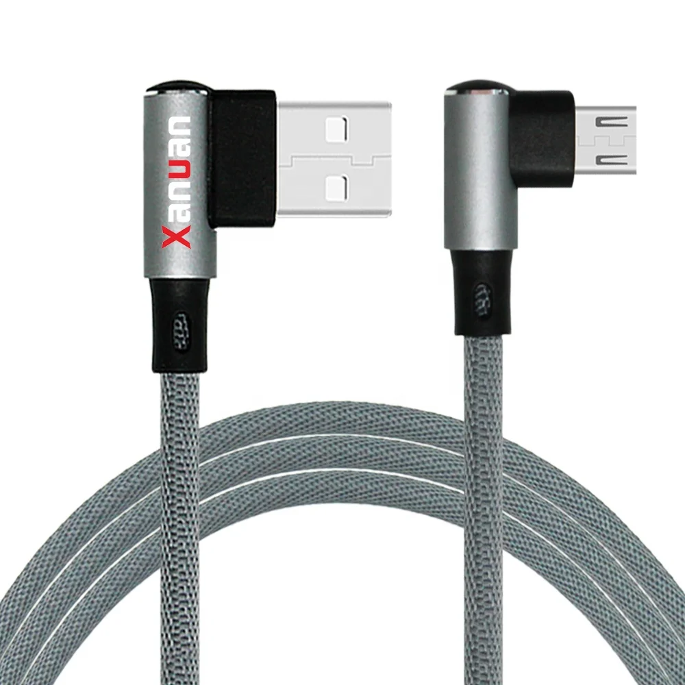 XANUAN 90 Degree Micro USB android data cable 1M Right Angle Micro USB Charging Cable for Samsung, HTC
XANUAN 90 Degree Micro USB android data cable 1M Right Angle Micro USB Charging Cable for Samsung, HTC