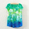 Hot sale summer Chinese ink and wash women shirt