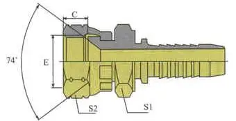 High Quality JIC NPT BSPP ORFS  Hydraulic Hose Fittings