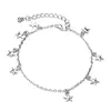 Man Fashion Bohemian Starfish Cute Lady Bling Indian Silver Anklet