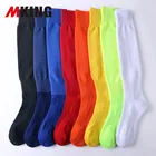 adult knee high sport polyester fashion sole socks solid colored striped long football socks