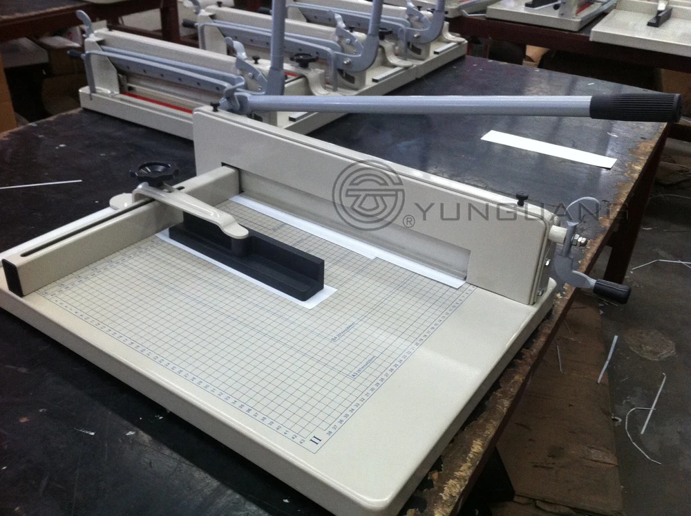 YG 858 A3 heavy duty manual paper cutting machine price, View manual