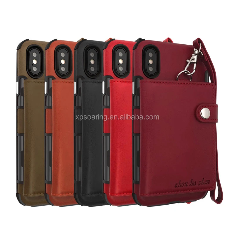 for iPhone X Heavy duty case back cover with card slots, Black/hot pink/red/green/orange
for iPhone X Heavy duty case back cover with card slots, Black/hot pink/red/green/orange