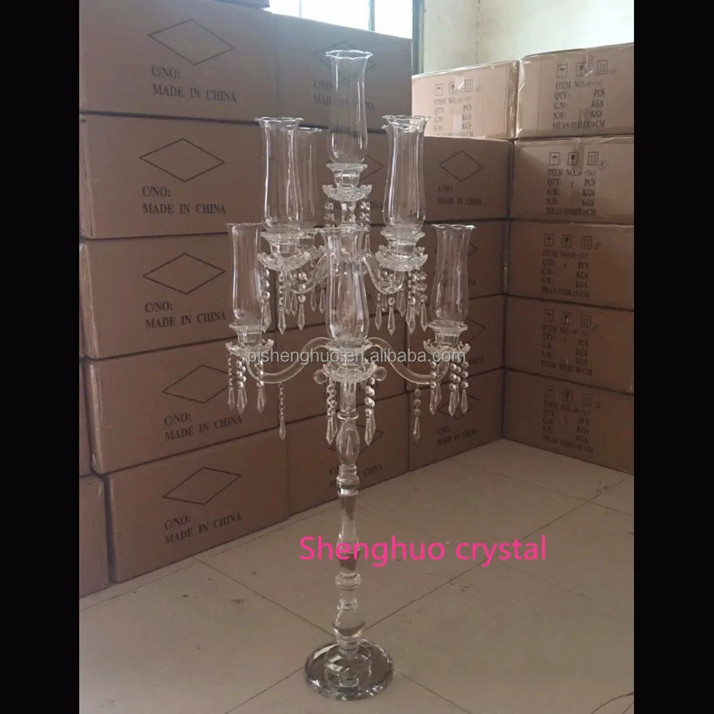 China Floor Standing Crystal Candelabra Centerpiece