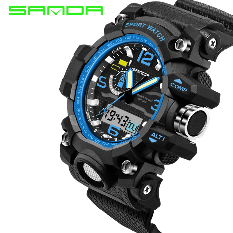 Men watches 2018 new SANDA 732 Fashion Men G stlyle waterproof sports military watches shock luxury Sport Analog digital watch
Men watches 2018 new SANDA 732 Fashion Men G stlyle waterproof sports military watches shock luxury Sport Analog digital watch