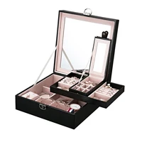Wholesale Luxury Large Jewelry Storage Box PU Leather Jewelry Storage box OEM Leather Jewelry Box Organizer with Mirror Factory
Wholesale Luxury Large Jewelry Storage Box PU Leather Jewelry Storage box OEM Leather Jewelry Box Organizer with Mirror Factory