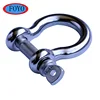Boat sailboat yacht accessories 304 stainless steel d ring bow shackle for marine hardware