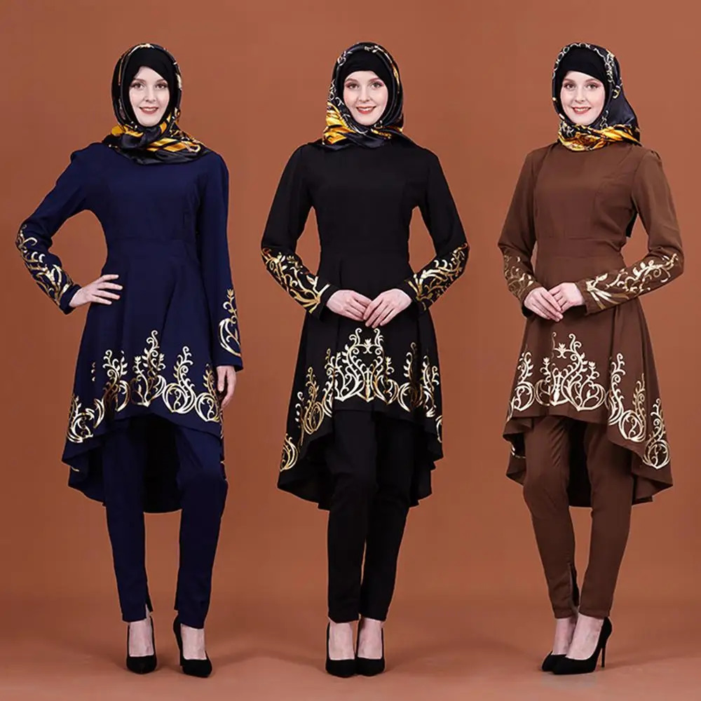 Wholesale Middle East Muslim Women Solid Color Hot Stamping Fashion Tops for Muslim Girls
Wholesale Middle East Muslim Women Solid Color Hot Stamping Fashion Tops for Muslim Girls