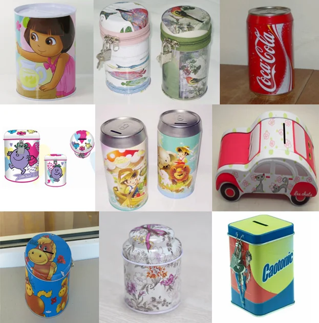 Hot selling collection box round shape can tin coin bank.png