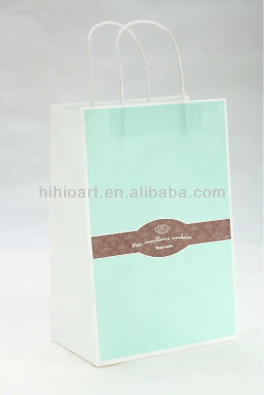 kraft gift paper bag with handle-hawaiian charm
