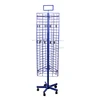 Spinning 5 Wheeler Triangle Wire Gridwall Display Rack