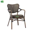 High quality outdoor aluminum fabric teslin bistro armchair for sale-E1167