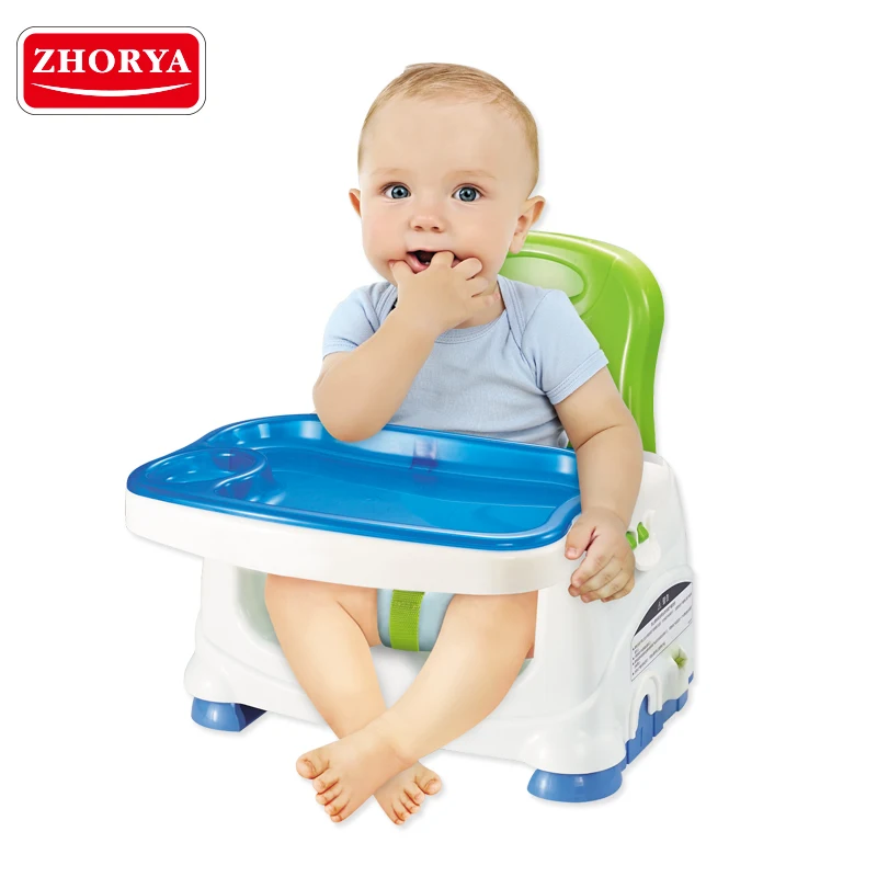 Zhorya multifunction plastic portable folding safety baby dining chair