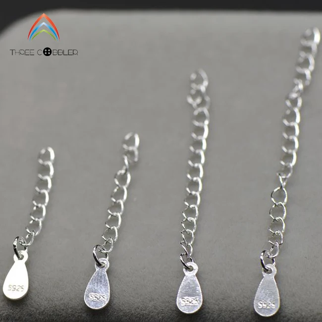 Y0130 925 Sterling Silver Accessories Sterling silver Water-Drop Tail Chain Extension Chain
Y0130 925 Sterling Silver Accessories Sterling silver Water-Drop Tail Chain Extension Chain