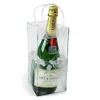 Recyclable tote pvc clear beer beverage bottle ice bag