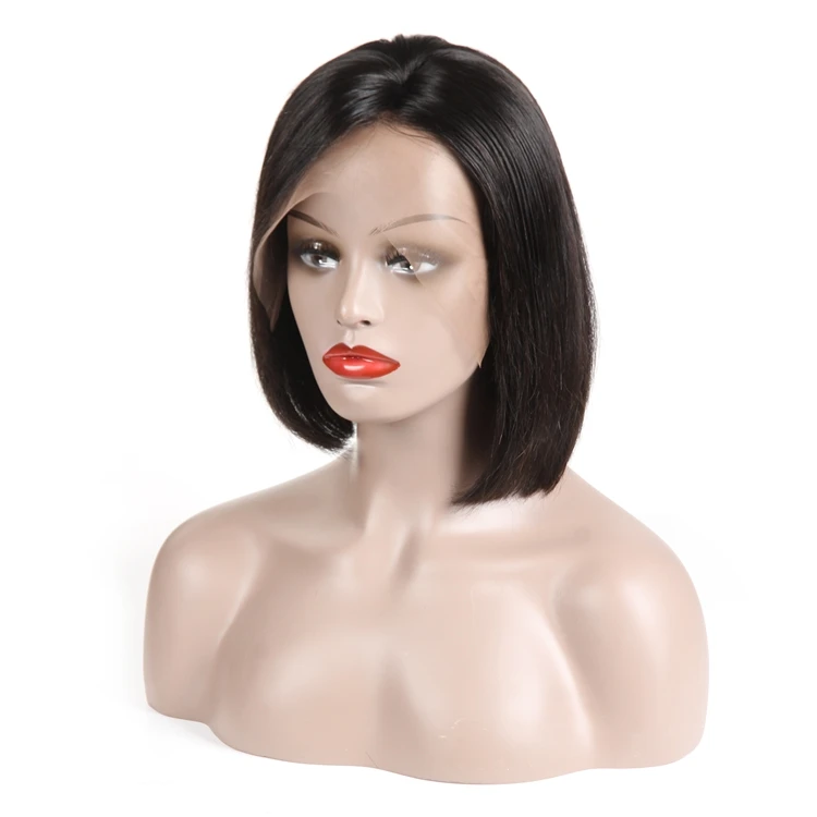 Factory Wholesale 1b# Straight Wave Bob Cut Brazilian Human Hair Lace Wig for Black Women
Factory Wholesale 1b# Straight Wave Bob Cut Brazilian Human Hair Lace Wig for Black Women