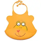 Easily Wipes Clean Comfortable Soft Waterproof Washable Baby Silicone Bib With Food Catcher