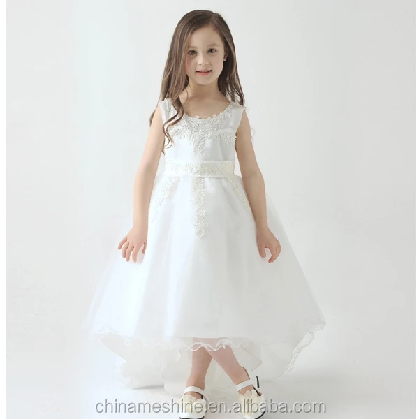 MS68790C 2016 long maxi high quality white ball gown dresses for kids