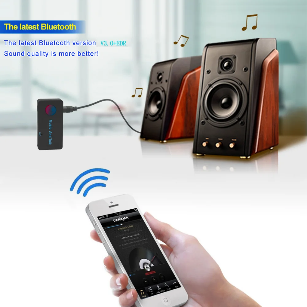 Cheap audio jack bluetooth transmitter receiver 3.5mm jack aux audio receiver - ANKUX.COM