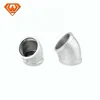 BS standard bake galvanized malleable iron pipe fittings 90 135 degree banded equal elbow