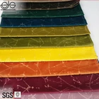China manufacturer colorful shiny velvet curtain, middle east washable upholstery fabric