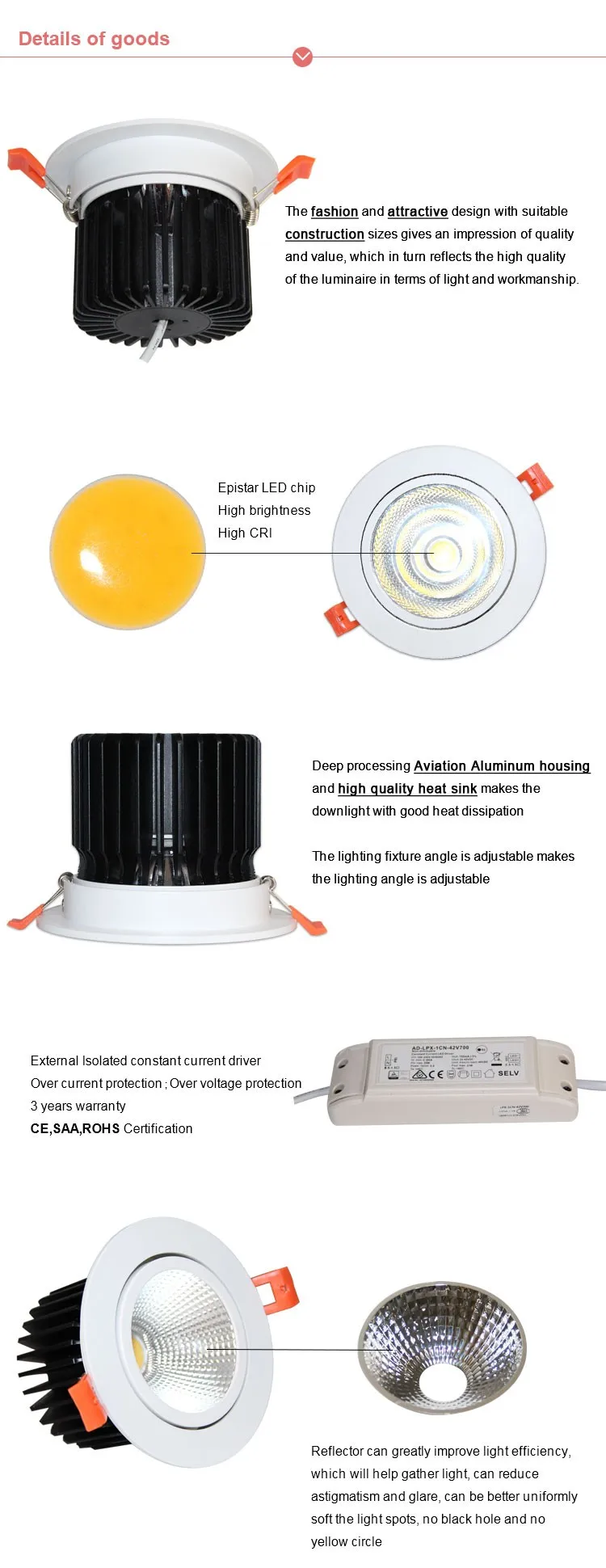 led crosswalk light low price daylight led ceiling down light up