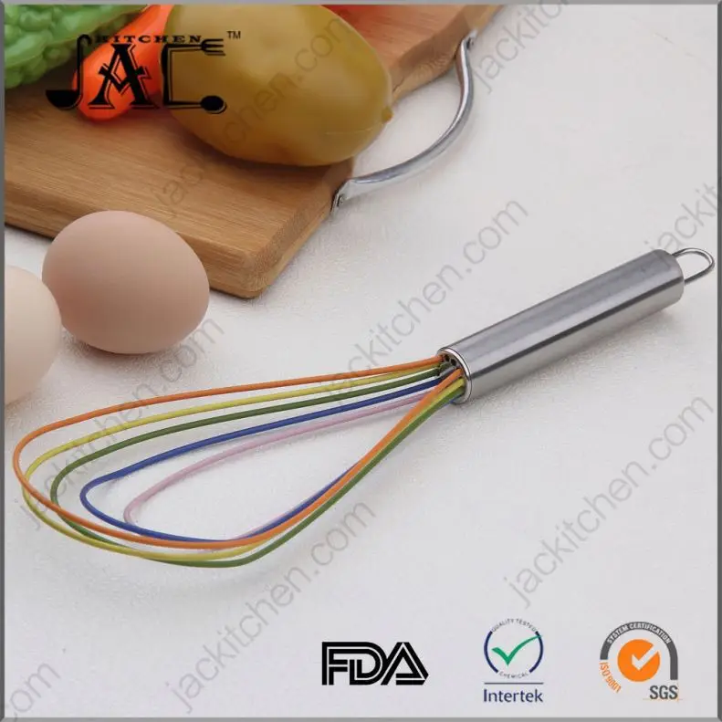Soft Stainless Steel Flat Sauce Whisk