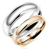 Valentine's gift simple plain stainless steel fashion finger rings photos matching bands