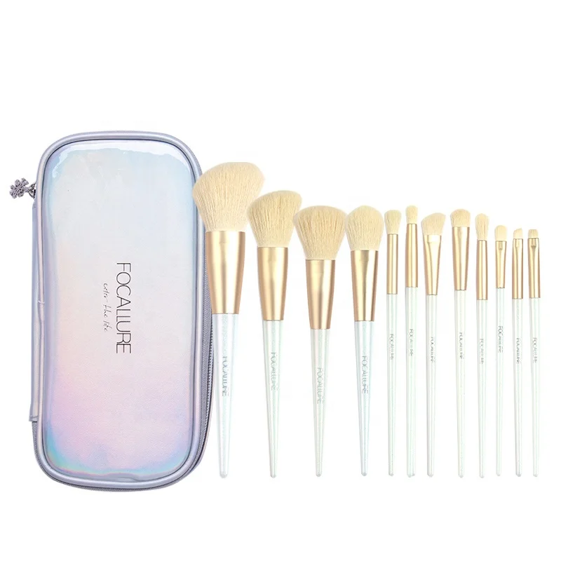 FOCALLURE High Quality German Importing Hair Brushes 12pcs Durable Face Foundation Make Up Brush Set With Bag
FOCALLURE High Quality German Importing Hair Brushes 12pcs Durable Face Foundation Make Up Brush Set With Bag