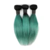 New fashion products OT1B/Green straight unprocessed hair bundles raw indian hair