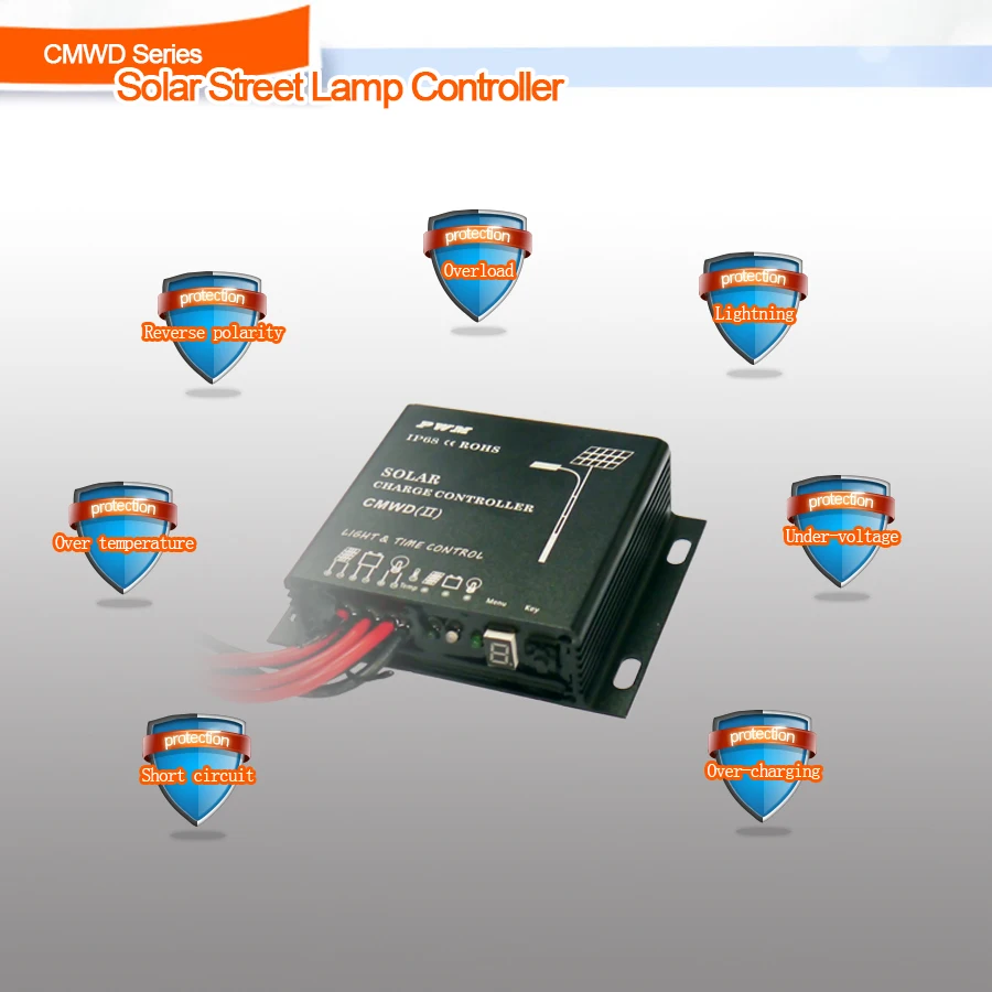 SRNE MPL2410 Solar Street Light Controller - 12V/24V 10A MPPT Waterproof IP67 For Outdoor Use