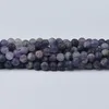 Stone Jewelry BeadsCB48981 Amethyst Frosted Round Beads 4mm ( 6mm8mm10mm12mm14mm)