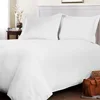 Elegant luxury modern king size cotton white hotel quilt duvet bed cover set