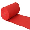 Factory direct sell design 100% polyester plain floor red carpet