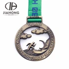 Decorative metal antique bronze sport challenge medallion