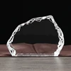 Cheap Animals Engraved blank Crystal glass iceberg 3D iceberg model for customized engraving