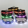Free Shipping Cheap Flashing Light Up USB Rechargeable Led Pet Dog Collar