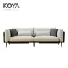 Cheep Modern Nordic sofa Living room furniture solid wood frame 3 seater fabric sofa with Feather