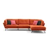 oem velvet Italian design modern furniture sectional sofa for living room