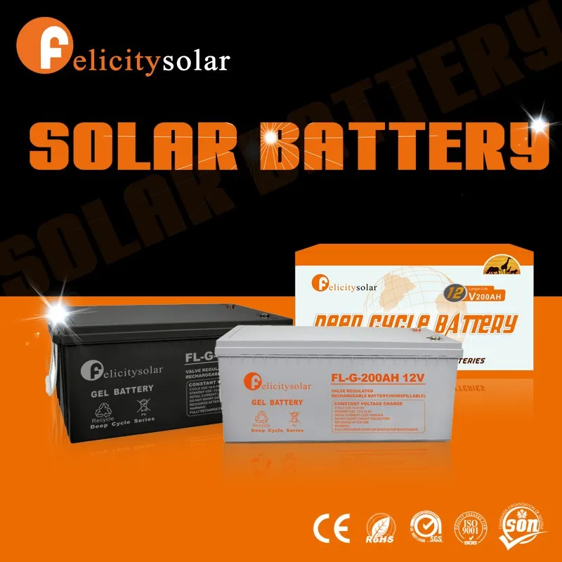 Achetez en gros Agm Batterie Solaire Cycle Profond Gel Batterie Vrla  Batterie 12v 200ah Chine et Batterie Solaire à 145 USD
