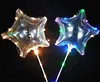 Wholesale Christmas Bobo Ballon Star Shape Balloons With Light Wedding Party Decoration LED Star Balloon