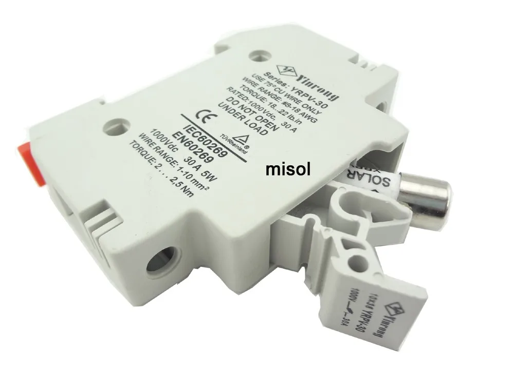 Pvソーラーヒューズ15a 1000vdcヒュージ10 × 38グラムpv付きホルダーPTV-FUS-15H-1仕入れ・メーカー・工場
