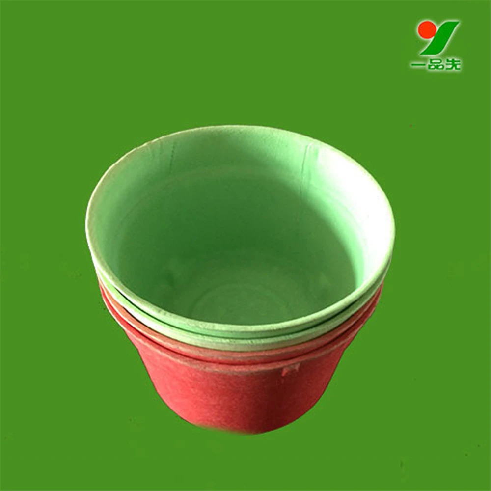 Newest waterproof compostable eco-friendly paper pulp flower pot