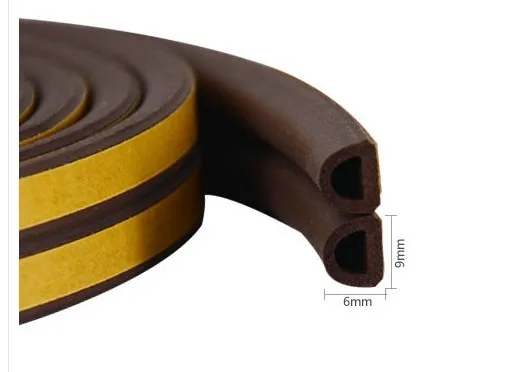 EPDM d type rubber strip,Brown d type rubber strip,Waterproof d type rubber strip