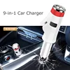 usb output 12v power bank for iPhone safety hammer magnet in car charger