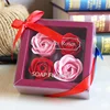 Valentine 's Day gift creative soap simulation flower gift 4 rose soap flower gift box