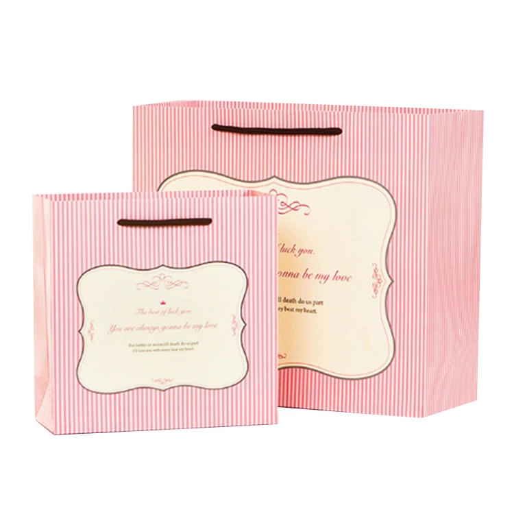 wholesale paper packaging small gift paper bag for cosmetics